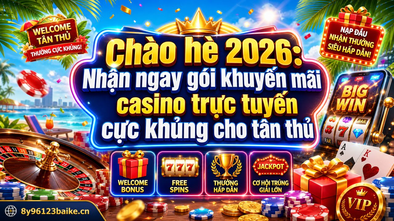 Chào hè 2026: Nhận ngay gói khuyến mãi casino trực tuyến cực khủng cho tân thủ